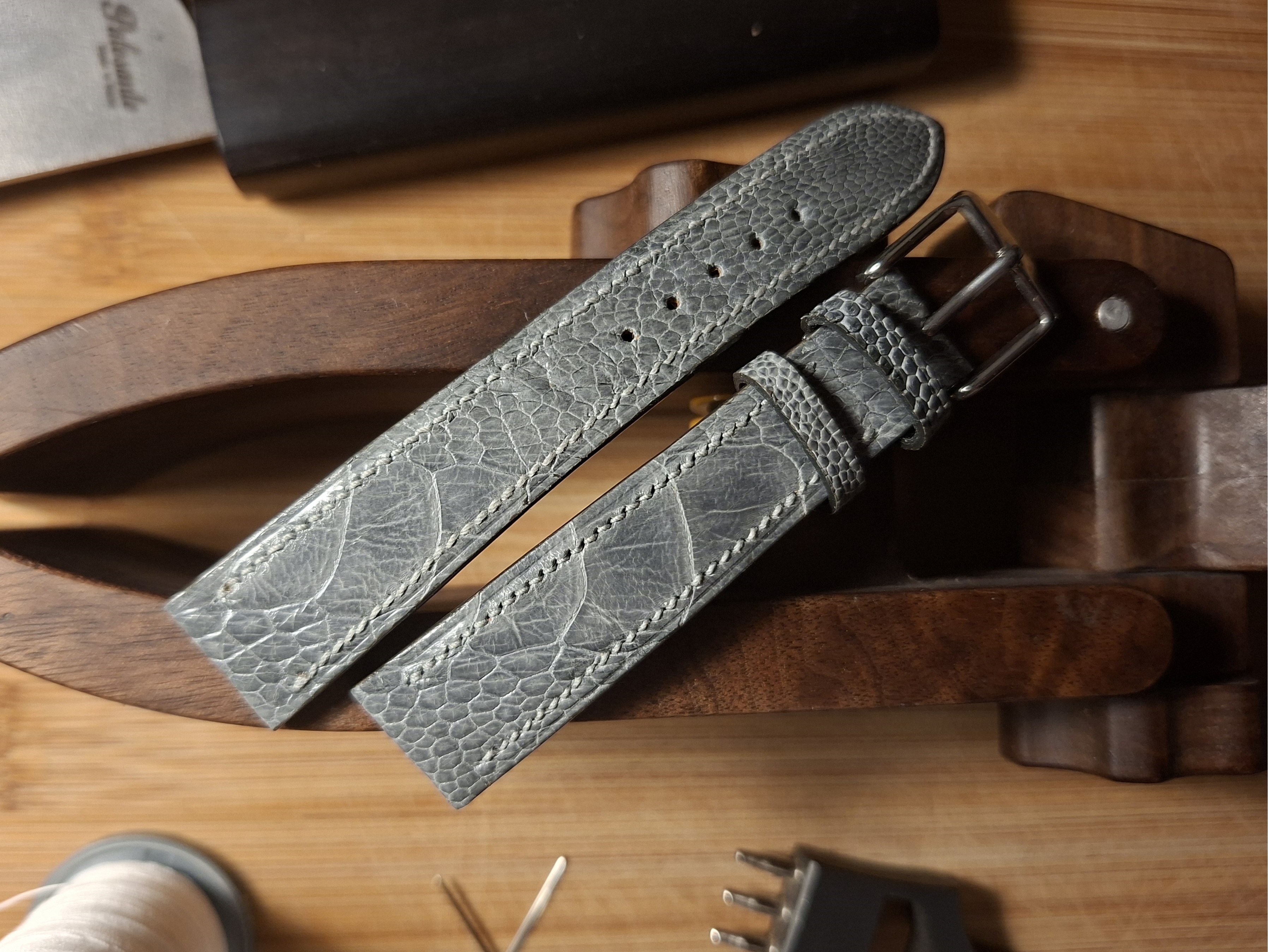 The Frontier ostrich leg strap